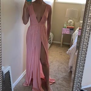 Blush pink maxi dress never been worn